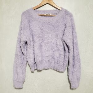 Double Zero Lavender Fuzzy Sweater